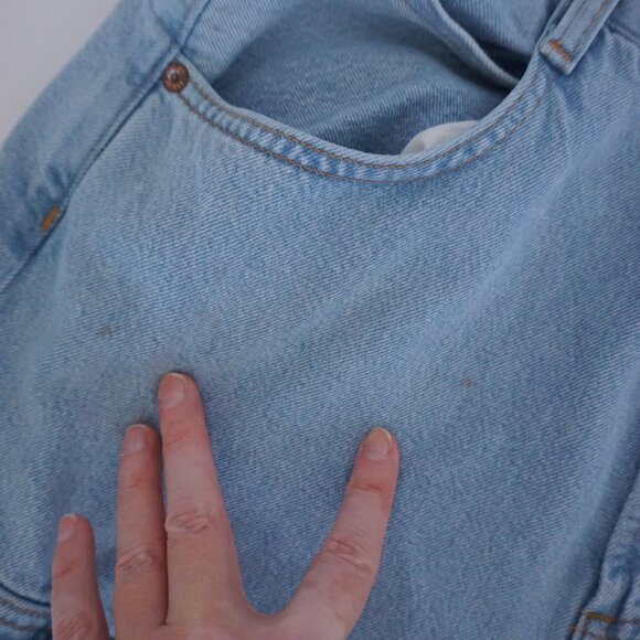 Agolde Los Angeles Utility Wide Leg Jeans Light Wash 90s Minimalist Model Off 28 - Picture 8 of 14